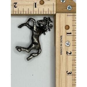 Antique Style Mini Metal Rearing Horse Figurine Collectible Home Decor Gift